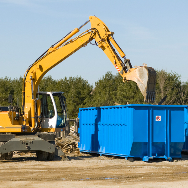 what size residential dumpster rentals are available in Glidden Wisconsin